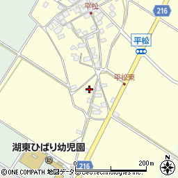 滋賀県東近江市平松町886周辺の地図