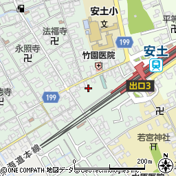 滋賀県近江八幡市安土町常楽寺604周辺の地図