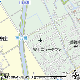滋賀県近江八幡市安土町常楽寺1070-37周辺の地図