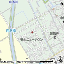 滋賀県近江八幡市安土町常楽寺1070-27周辺の地図