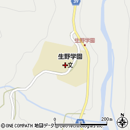 兵庫県朝来市生野町栃原28周辺の地図