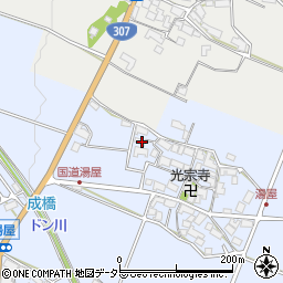滋賀県東近江市湯屋町663周辺の地図