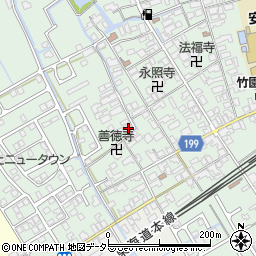 滋賀県近江八幡市安土町常楽寺994周辺の地図