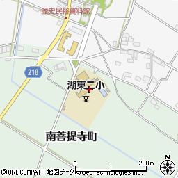 滋賀県東近江市南菩提寺町430周辺の地図