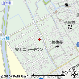 滋賀県近江八幡市安土町常楽寺1073-35周辺の地図