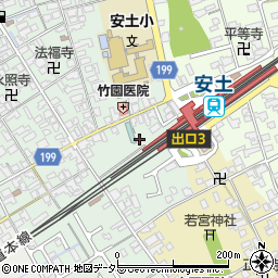 滋賀県近江八幡市安土町常楽寺414-1周辺の地図