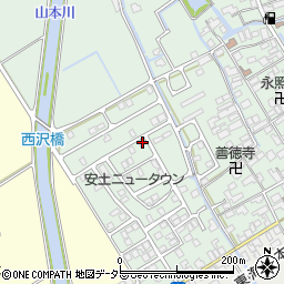 滋賀県近江八幡市安土町常楽寺1070-26周辺の地図