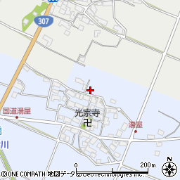 滋賀県東近江市湯屋町1437周辺の地図