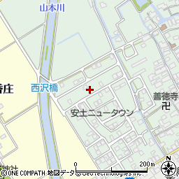 滋賀県近江八幡市安土町常楽寺1070-36周辺の地図