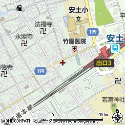 滋賀県近江八幡市安土町常楽寺612-1周辺の地図