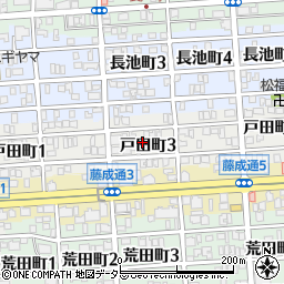 愛知県名古屋市昭和区戸田町3丁目周辺の地図