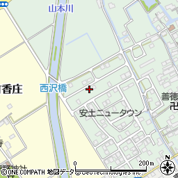 滋賀県近江八幡市安土町常楽寺1086-22周辺の地図