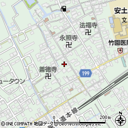 滋賀県近江八幡市安土町常楽寺883周辺の地図