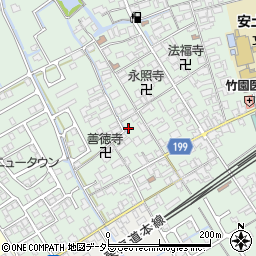 滋賀県近江八幡市安土町常楽寺885周辺の地図