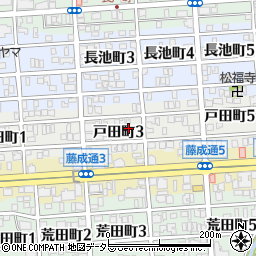 愛知県名古屋市昭和区戸田町周辺の地図