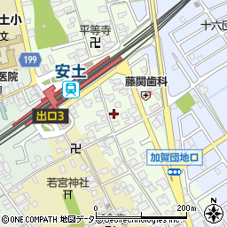 滋賀県近江八幡市安土町上豊浦1254周辺の地図