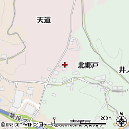 愛知県豊田市東広瀬町天道周辺の地図