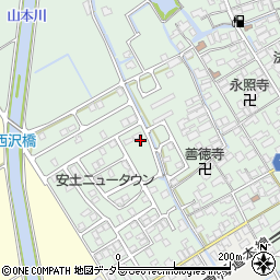 滋賀県近江八幡市安土町常楽寺1073-36周辺の地図