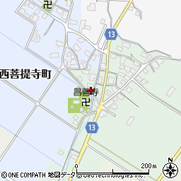 滋賀県東近江市南菩提寺町689周辺の地図