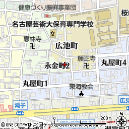 愛知県名古屋市昭和区広池町41周辺の地図