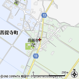 滋賀県東近江市南菩提寺町705周辺の地図