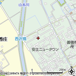 滋賀県近江八幡市安土町常楽寺1086周辺の地図