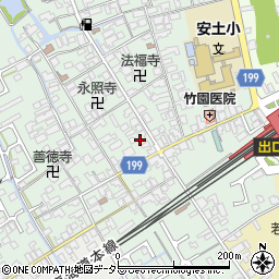 滋賀県近江八幡市安土町常楽寺826周辺の地図