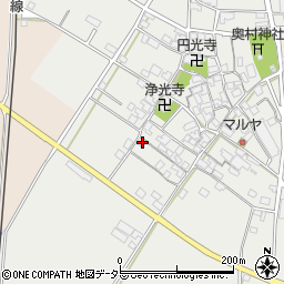 滋賀県東近江市五個荘奥町609周辺の地図