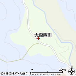 京都府京都市北区大森西町周辺の地図