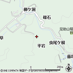 愛知県豊田市足助町周辺の地図