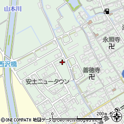 滋賀県近江八幡市安土町常楽寺1073-37周辺の地図