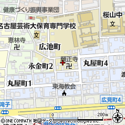 愛知県名古屋市昭和区広池町55周辺の地図
