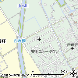 滋賀県近江八幡市安土町常楽寺1086-20周辺の地図