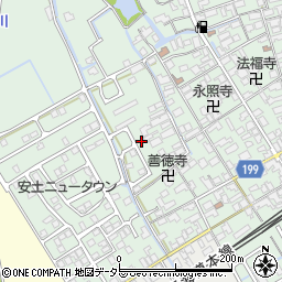 滋賀県近江八幡市安土町常楽寺1063周辺の地図