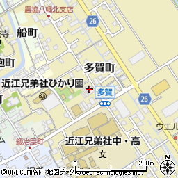 カラオケ本舗まねきねこ近江八幡店周辺の地図