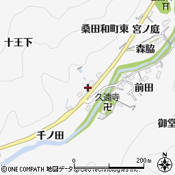 愛知県豊田市桑田和町東周辺の地図