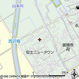 滋賀県近江八幡市安土町常楽寺1070-32周辺の地図