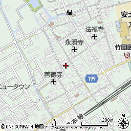 滋賀県近江八幡市安土町常楽寺884-1周辺の地図
