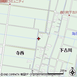 愛知県愛西市森川町寺西6周辺の地図