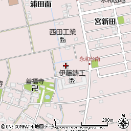 愛知県愛西市大井町浦田面479周辺の地図