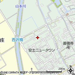 滋賀県近江八幡市安土町常楽寺1086-19周辺の地図
