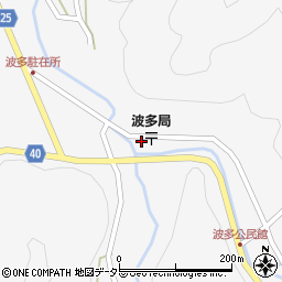 島根県雲南市掛合町波多1687周辺の地図