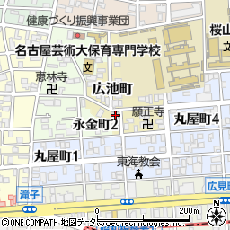 愛知県名古屋市昭和区広池町43周辺の地図