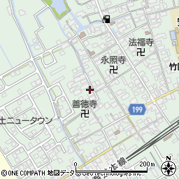 滋賀県近江八幡市安土町常楽寺995周辺の地図