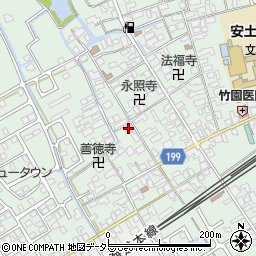 滋賀県近江八幡市安土町常楽寺884周辺の地図