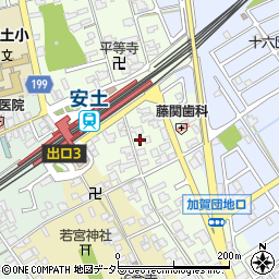 滋賀県近江八幡市安土町上豊浦1252周辺の地図