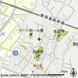 静岡県沼津市根古屋584周辺の地図