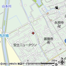 滋賀県近江八幡市安土町常楽寺1073-16周辺の地図