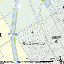 滋賀県近江八幡市安土町常楽寺1086-18周辺の地図