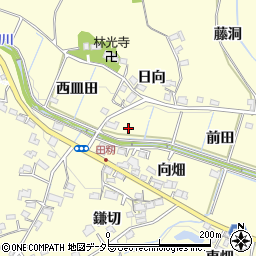 愛知県豊田市田籾町周辺の地図